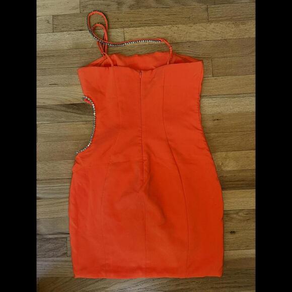 Oh Polly US 6 Cocktail Prom Homecoming Mini Cut Out Rhinestone Bodycon Dress - Picture 6 of 9